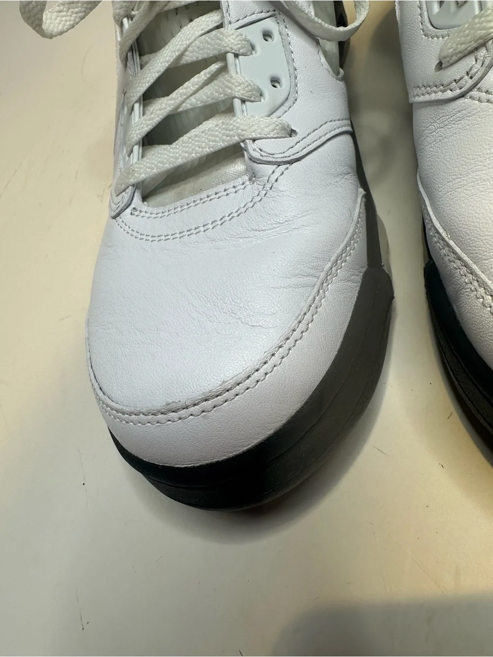 Jordan Men's White and Black High-Top Sneakers